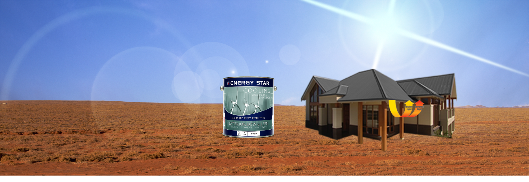 Energy Star Heat Reflective Roof and Wall Paints