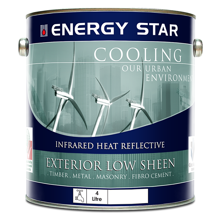 Energy Efficient Heat Reflective Paint for Cool Roofs and Walls.