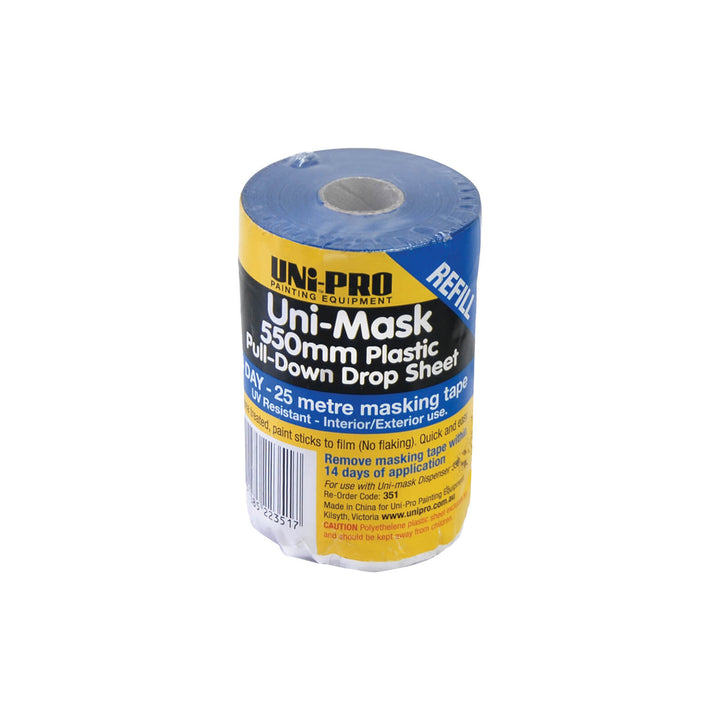 UNi-PRO Uni-Mask 14-Day Blue Tape/Film Dispenser With Refill Range
