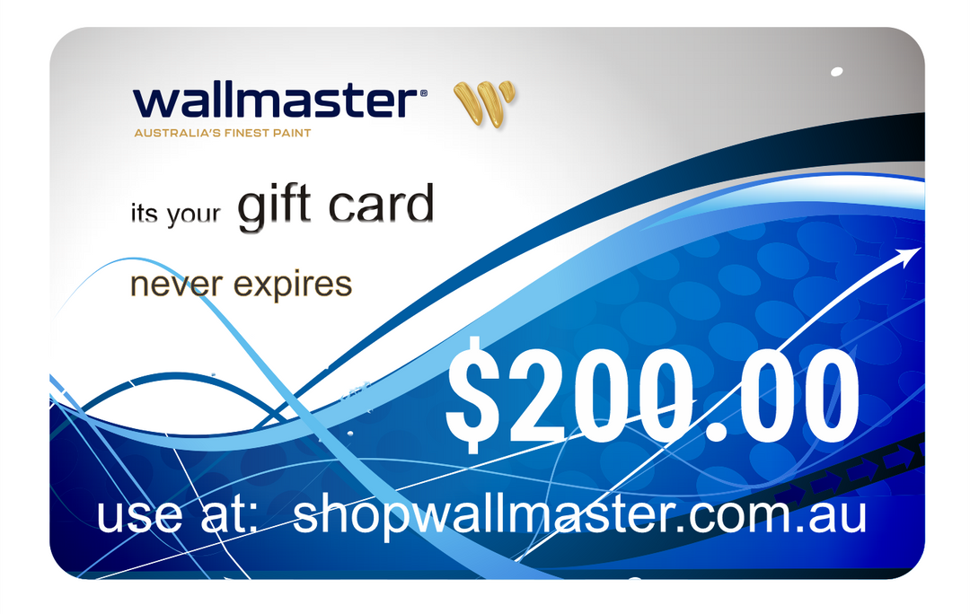 Wallmaster Paints Gift Card $200.00