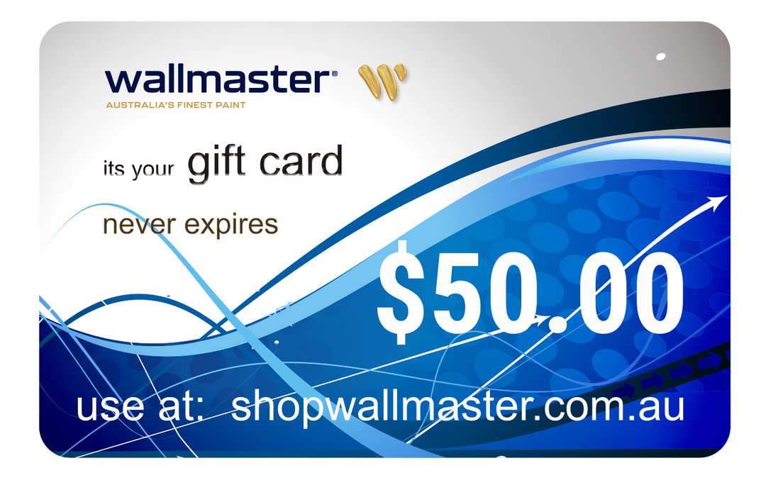 Wallmaster Paints Gift Card $50.00