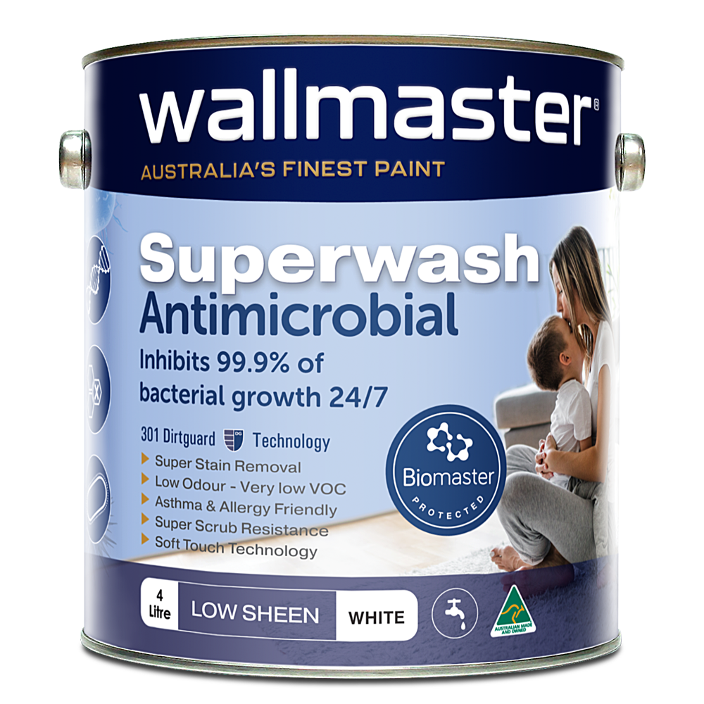 Superwash Antimicrobial - Interior Paint-Low Sheen-1 Litre-Adanna Aire Wm17Cc 051-2